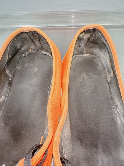 รองเท้า Vans Sz.12us46eu30cm สีส้ม พื้นดำ สภาพสวยมาก ไม่ขาดซ่อม ใส่เที่ยวเท่ห์ สีหายาก รูปที่ 11