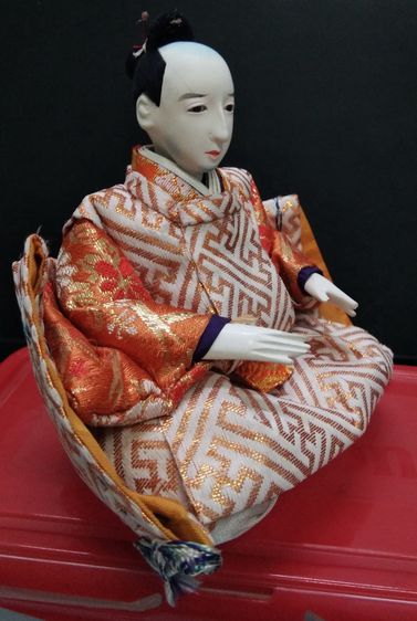 4183-ของสะสมตุ๊กตาญี่ปุ่นในเทศกาลฮินะมัตสุริ เป็นตุ๊กตาซามูไรนั่ง ขนาดความกว้าง 6 นิ้วสูงรวม 5 นิ้ว รูปที่ 15