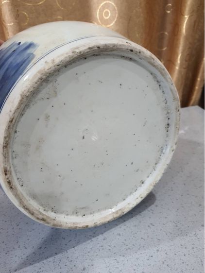 กาน้ำชา กังไสลายคราม ใบใหญ่ รูปที่ 12