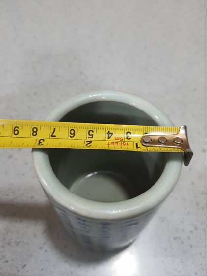 ที่ใส่พู่กัน เขียนอักษรจีน กังไสลายคราม รูปที่ 5