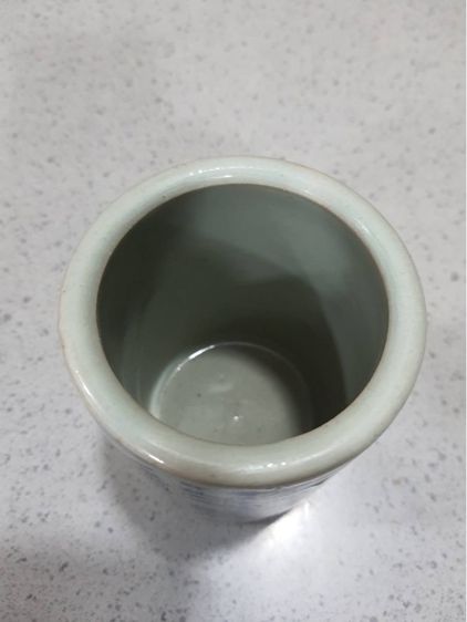 ที่ใส่พู่กัน เขียนอักษรจีน กังไสลายคราม รูปที่ 3