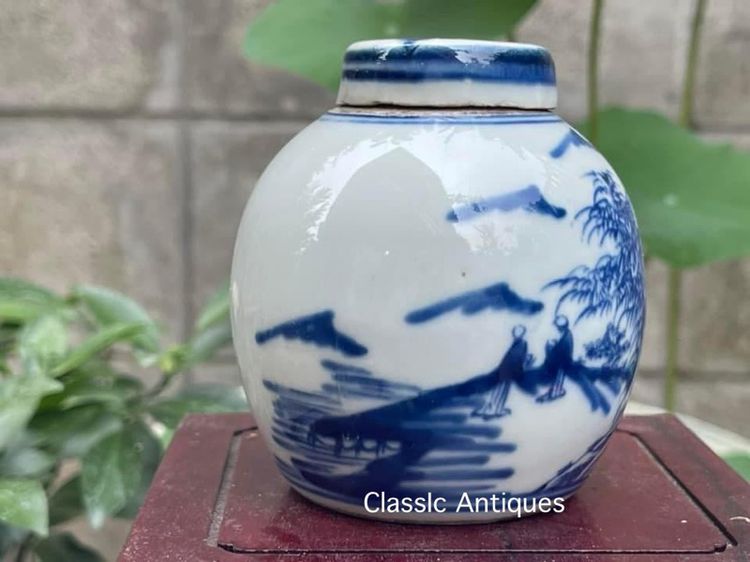 กระปุก กังไส ลายครามสะสม A1 รูปที่ 3