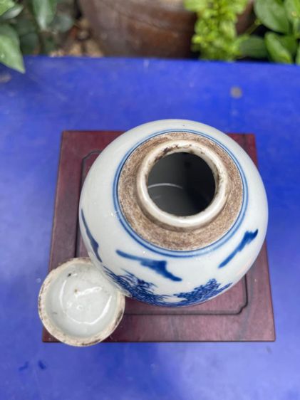 กระปุก กังไส ลายครามสะสม A1 รูปที่ 7