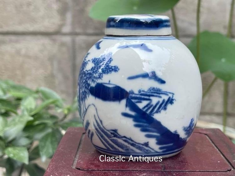 กระปุก กังไส ลายครามสะสม A1 รูปที่ 5