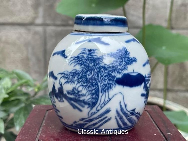 กระปุก กังไส ลายครามสะสม A1 รูปที่ 2