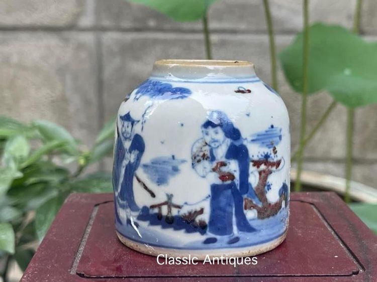 กระปุก กังไส ลายครามไฟ สะสม A2 รูปที่ 4