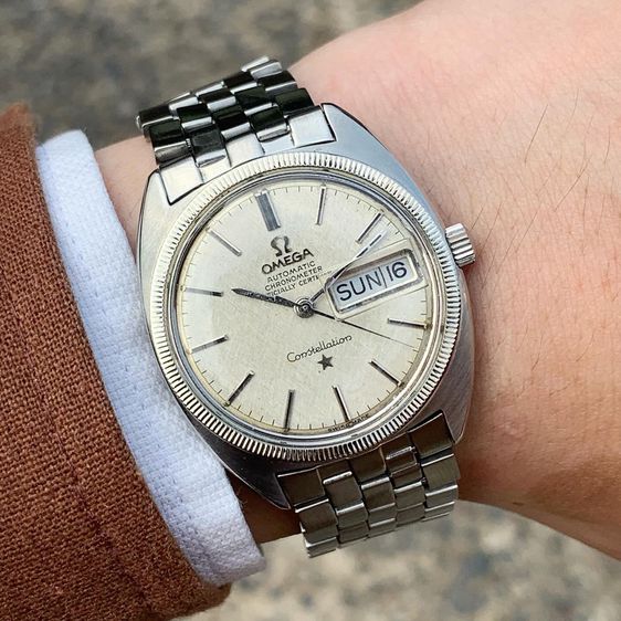 Omega Constellation C shaped linen dial 18K white gold รูปที่ 1