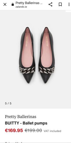 ขอขายรองเท้าหญิงหนังแท้ flat slip on ของยี่ห้อ Pretty ballerinas made in Spain สีดำไซส์ 39 สภาพยังสวยไม่มีขาดและชำรุด รูปที่ 3