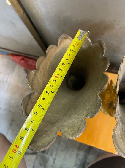 แจกัน นกยูง ทองเหลืองกะไหล่ทองA5 รูปที่ 9