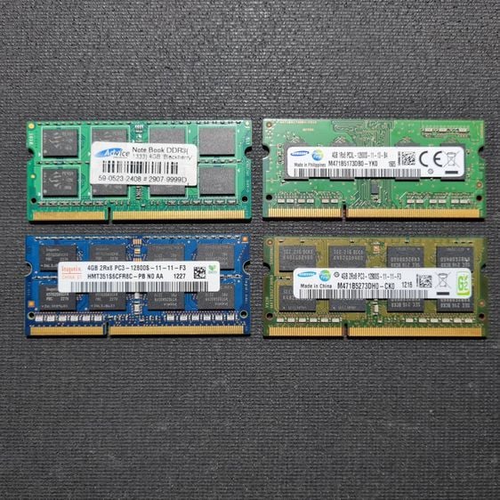ขายมัดรวม แรม 4 Gb DDR3 รวม 4 ตัว รับประกัน เช็คแล้ว ใช้ได้ทุกตัว ไม่แพง รูปที่ 2
