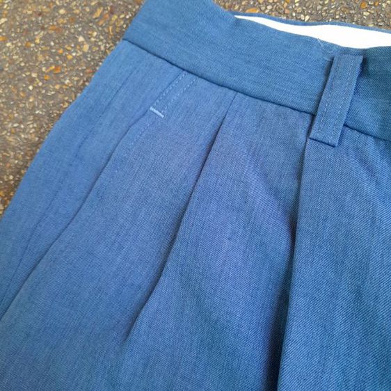 Jun Men  Blue Straight-Leg Pleated Wool Shorts
made in Japan
🎌🎌🎌 รูปที่ 5