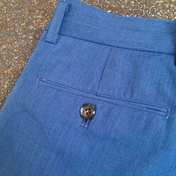 Jun Men  Blue Straight-Leg Pleated Wool Shorts
made in Japan
🎌🎌🎌 รูปที่ 10