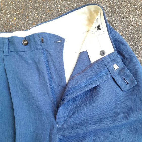 Jun Men  Blue Straight-Leg Pleated Wool Shorts
made in Japan
🎌🎌🎌 รูปที่ 6