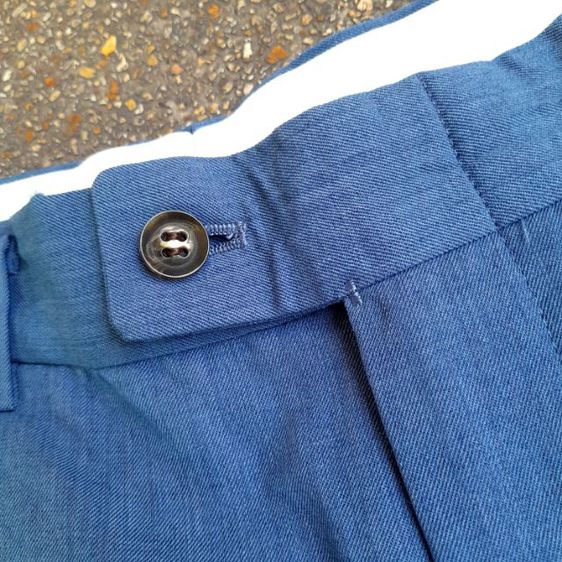 Jun Men  Blue Straight-Leg Pleated Wool Shorts
made in Japan
🎌🎌🎌 รูปที่ 3