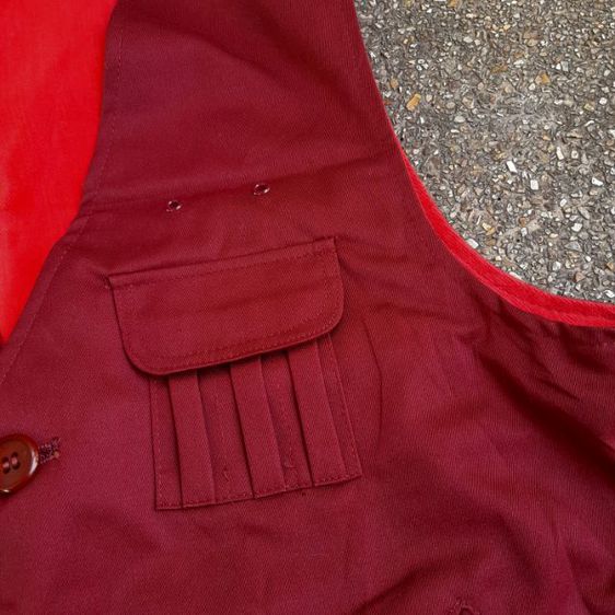 60-70s vintage
Japanese 
GUN
Tokyo Ikebukuro Burdundy hunting shooting vest with tag
made in Japan
🎌🎌 รูปที่ 4