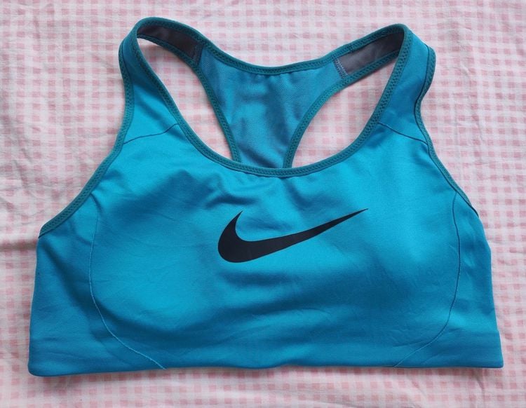 บราออกกำลังกาย ผู้หญิง ฟ้า เสื้อกีฬาสปอร์ตบรา Nike ของแท้