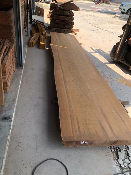 ไม้สักแผ่นใหญ่ ไม้สักทำโต๊ะ รับสั่งทำ ตามขนาด มีบริการขนส่ง รูปที่ 3