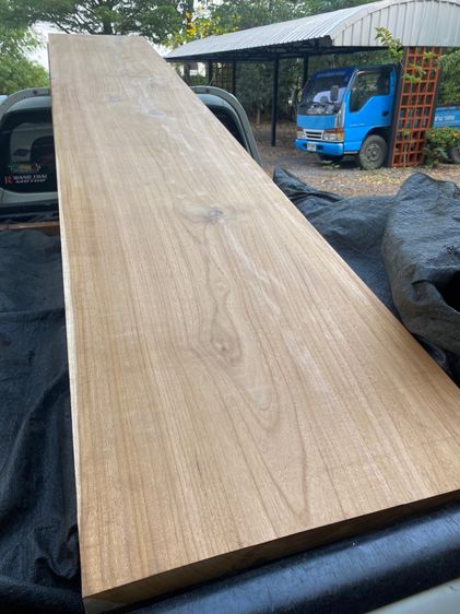 ไม้สักแผ่นใหญ่ ไม้สักทำโต๊ะ รับสั่งทำ ตามขนาด มีบริการขนส่ง รูปที่ 4