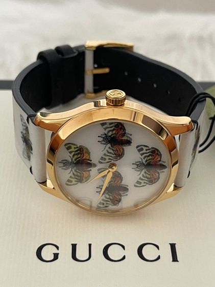 GUCCI G-Timeless Hologram Bee  Butterfly Motif Watch, Limited Edition YA1264109 รูปที่ 6