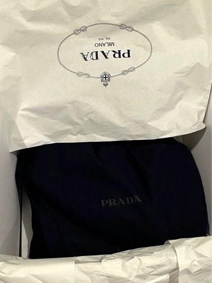 กระเป๋า Prada  รุ่น Prada Re-Nylon and Leather Shoulder Strap Backpack Black  รูปที่ 6