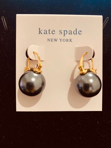 kate spade shine on a bauble drop black pearl gold รูปที่ 8