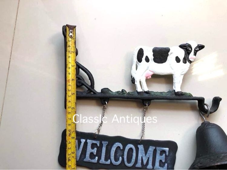 ระฆังวัว WELCOME เหล็กหล่อ รูปที่ 3