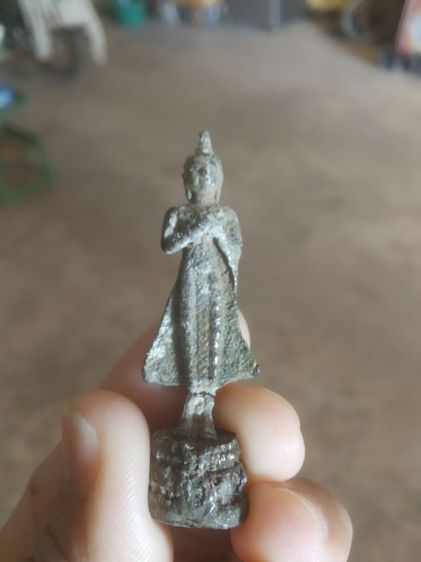 พระเนื้อชินตะกั่ว(พระปางรำพึงเนื้อชินตะกั่ว(ไม่ทราบกรุ)(ไม่ทราบพระเกจิที่สร้าง)(เป็นพระรูปลอยองค์))พระบ้านพระเครื่องรางของมงคล รูปที่ 3