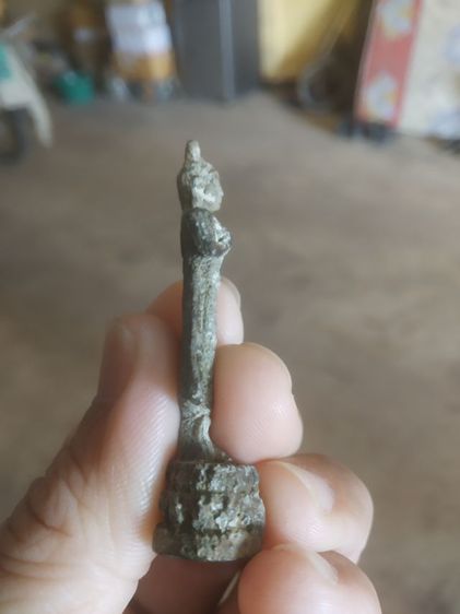 พระเนื้อชินตะกั่ว(พระปางรำพึงเนื้อชินตะกั่ว(ไม่ทราบกรุ)(ไม่ทราบพระเกจิที่สร้าง)(เป็นพระรูปลอยองค์))พระบ้านพระเครื่องรางของมงคล รูปที่ 15