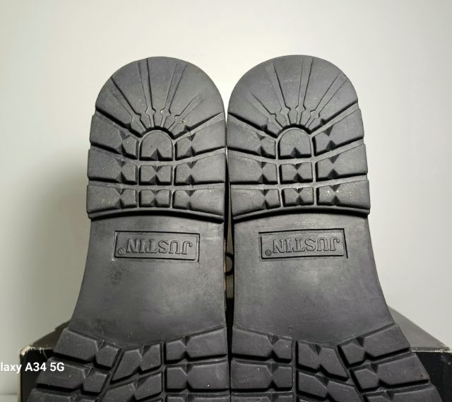 Justin Boots 13US 47EU(31.0cm) Genuine and Original ของแท้ มือ 2 สภาพเยี่ยม, รองเท้า Justin แบรนด์จากอเมริกา หนังแท้ พื้นเต็ม ไม่มีตำหนิใดๆ รูปที่ 11