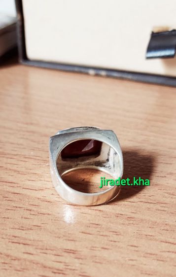 แหวนเงินแท้ หัวแหวนประดับหินสี ดีไซส์สวยงาม  ขนาดเส้นผ่าศูนย์กลางแหวน 
1.8 cm. แหวนเก่าคุณภาพดี (Limited) รูปที่ 4