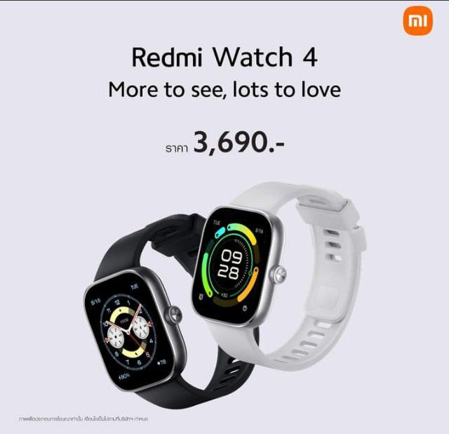Redmi watch4ใหม่มาก ส่งฟรี แถมกระจก แถมสายอีกชุด วัดการเต้นของหัวใจ ออกกำลังกาย รูปที่ 9