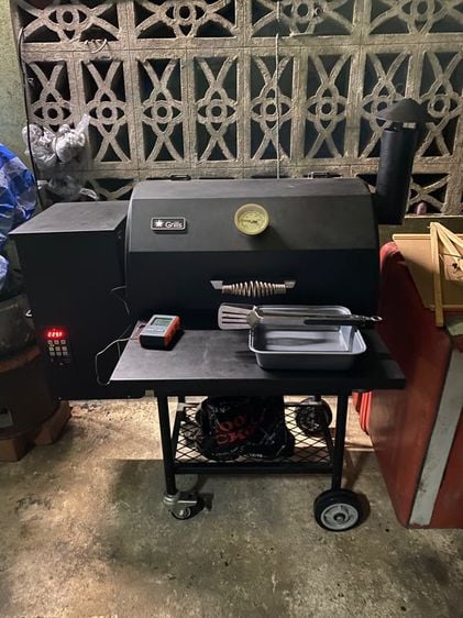 โซนครัว เครื่องช่วยทำอาหาร เตา bbq texas pellet smoker อุปกรณ์ครบ