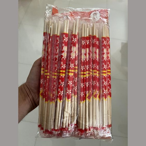 👉ร้านของคนไทย👈 ตะเกียบไม้อนามัย บรรจุ 70 คู่ ของใหม่ ใช้แล้วทิ้ง ตราเสือ Chopsticks ตะเกียบราคาถูก รูปที่ 4