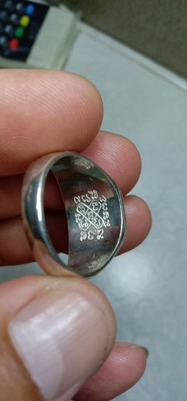 แหวนยันต์เนื้อเงินหลวงพ่อเอียดวัดไผ่ล้อม อยุธยา รูปที่ 4