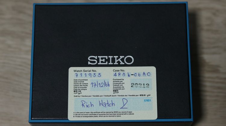 Seiko Prospex Limited Edition นาฬิกา Blue Lagoon Diver's 200m รูปที่ 7