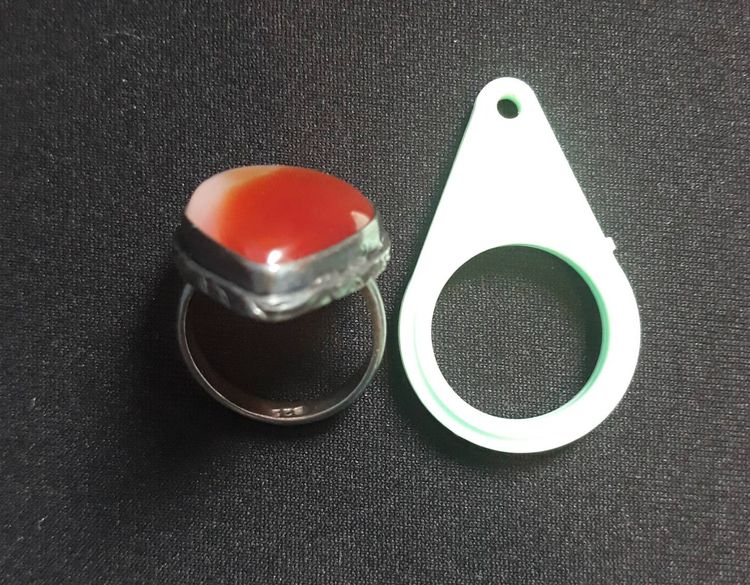 แหวนอะเกต เรือนเงิน สวยงามเหมาะสำหรับสวมใส่ได้ทุกเทศกาล  รูปที่ 8