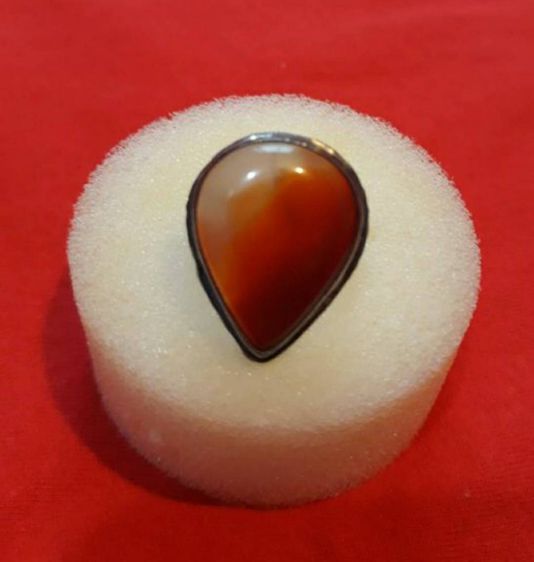 แหวนอะเกต เรือนเงิน สวยงามเหมาะสำหรับสวมใส่ได้ทุกเทศกาล  รูปที่ 14