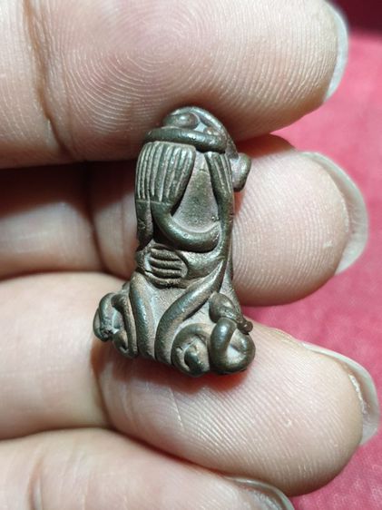 พระปิดตา มหาอุด ยันต์ยุ่ง หลวงพ่อเกตุ วัดเขาหลัก ปี 34 พิมพ์นะหัวเข่า เนื้อทองแดง หายากแล้วสภาพสวยแชมป์ รูปที่ 6