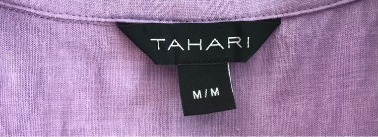เสื้อสตรี ผ้าลินิน แบรนด์Tahari สีม่วงอ่อน ของใหม่ รูปที่ 14