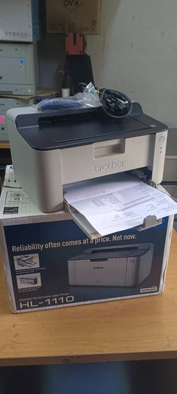 Printer Brother รุ่น HL-1110 มือสอง พร้อมใช้งาน หมึกและดรัม พร้อมใช้งาน