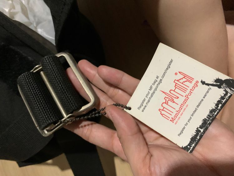 MANHATTAN PORTAGE กระเป๋าสะพายข้าง รุ่น VINTAGE MESSENGER BAG - สีดำ made in japan  ของแท้ สภาพดี ไม่มีขาด รูปที่ 5