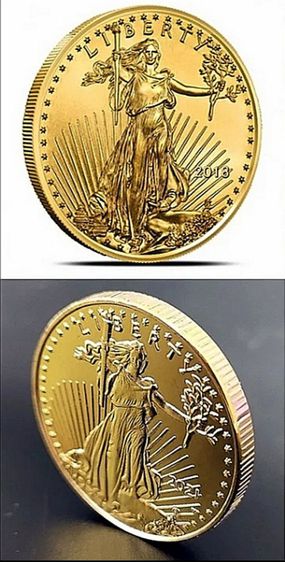 เหรียญ usa สีทองนกอินทรี รูปที่ 3