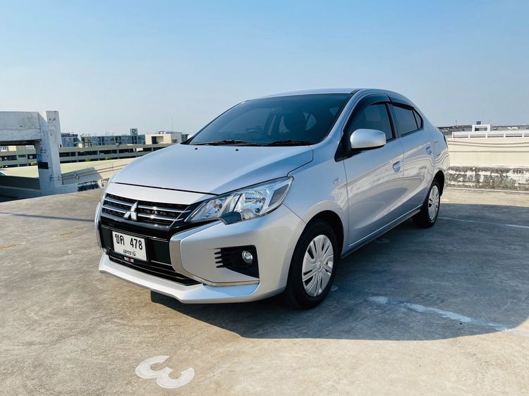 Mitsubishi Attrage 2020 1.2 GLX Sedan เบนซิน ไม่ติดแก๊ส เกียร์อัตโนมัติ เทา