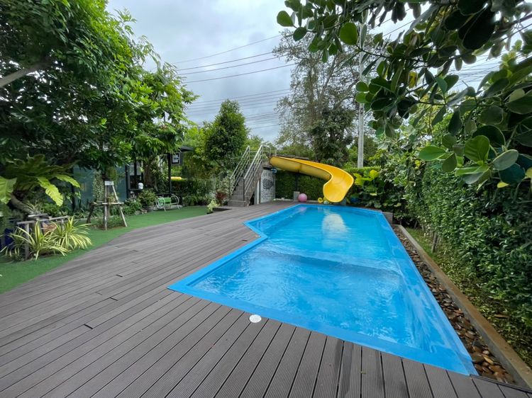 ขายบ้านพักพร้อมสระว่าย สไตล์อังกฤษ ชั้นเดียว แต่งน่ารักๆ เจ้าของขายเอง รูปที่ 4