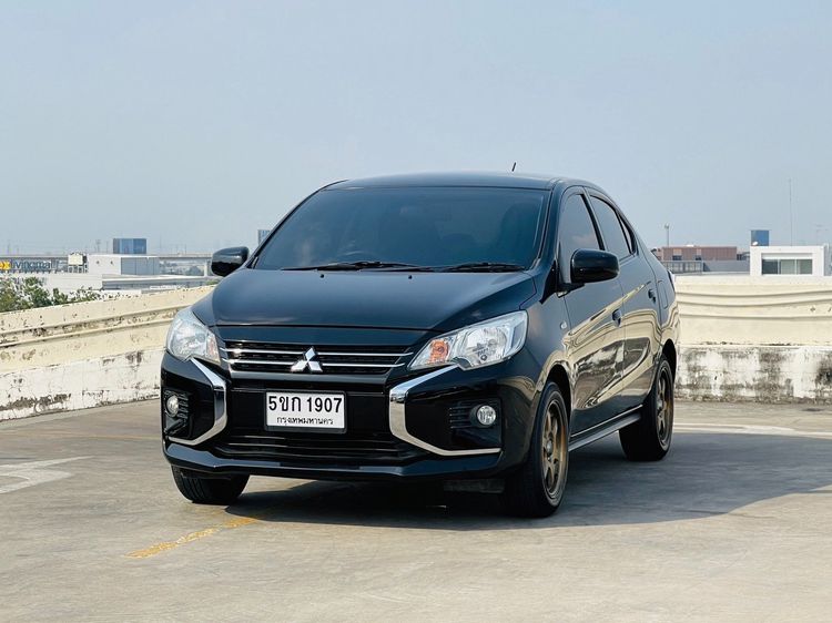 Mitsubishi Attrage 2020 1.2 GLX Sedan เบนซิน ไม่ติดแก๊ส เกียร์อัตโนมัติ ดำ