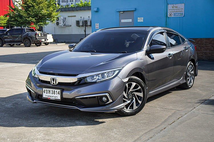 Honda Civic 2019 1.8 E i-VTEC Sedan เบนซิน ไม่ติดแก๊ส เกียร์อัตโนมัติ เทา