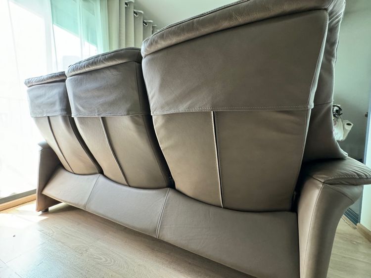 โซฟา Zedere หนังแท้ แถมที่วางเท้า รูปที่ 2