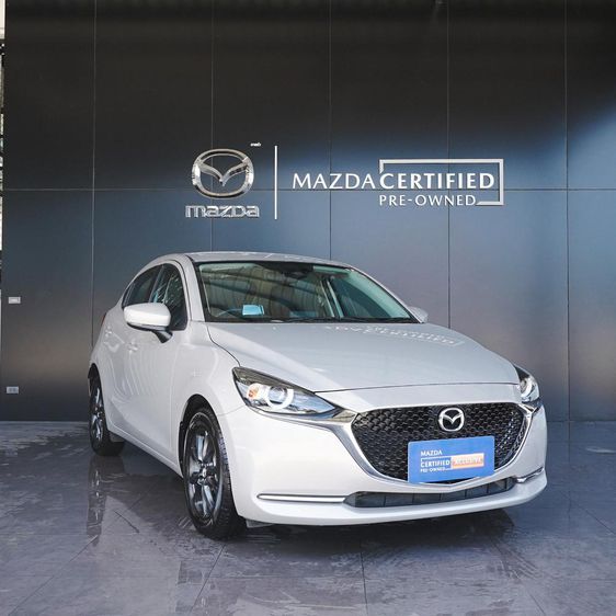 Mazda Mazda 2 2021 1.3 Skyactiv-G S Leather Sports Sedan เบนซิน ไม่ติดแก๊ส เกียร์อัตโนมัติ ขาว รูปที่ 4