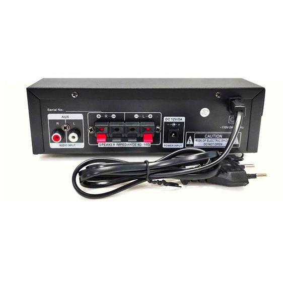 🆕เครื่องแอมป์ขยายเสียง amplifier bluetooth USB MP3 เครื่องขยายเสียง AC DC BT USB MP3 รูปที่ 3