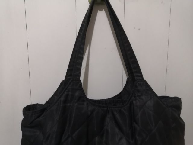 กระเป๋า ช๊อปปิ้ง ใบเล็ก สีดำ มี 3 ช่อง รูปที่ 3